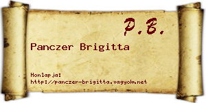 Panczer Brigitta névjegykártya